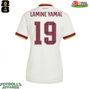 Spanien Lamine Yamal #19 Bortatröja Kvinnor VM 2026 Kortärmad